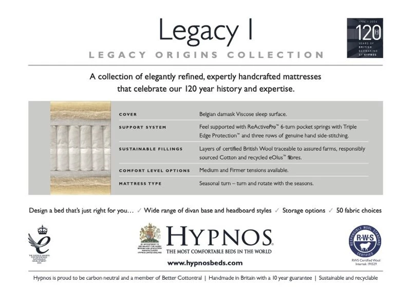 Hypnos Legacy Origins 1 Divan